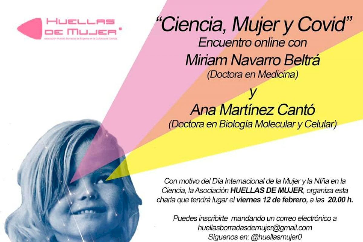 La Asociación Huellas Borradas de Mujer organiza el encuentro online ‘Ciencia, Mujeres y COVID’