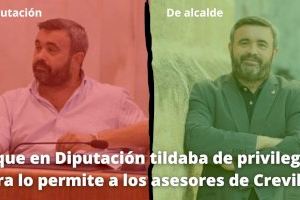 El PP de Crevillente denuncia que el alcalde permite que los asesores disfruten de pagos por estudios y óptica aunque cuando estaba en Diputación lo criticaba