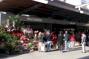 Alicante autoriza la apertura extraordinaria de los puestos de flores del Mercado Central para el Día de la Madre, los Enamorados y Todos los Santos en Alicante