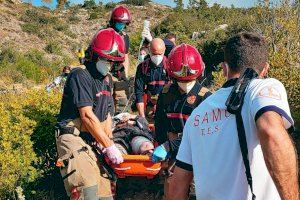 Evitan que se desangre un ciclista en Castellón haciendo un torniquete con una cámara de la bicicleta