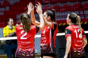 Los conjuntos masculino y femenino del Familycash Xàtiva voleibol no lograron puntuar en la jornada de superliga2