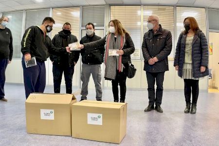 La distribuidora farmacéutica Global Verso dona material sanitario para el taller de integración Món Gran en Alboraya