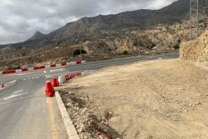 La Conselleria de Obras Públicas inicia las obras de mejora del acceso al polígono industrial El Espartal de Jijona desde la CV-800