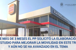 El PP reitera al Tripartito, tras hacerlo hace 3 meses, una solución para el acceso peatonal al Burguer King