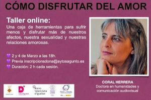 La programación del 8 de Marzo empieza con el taller ‘Cómo disfrutar del amor’