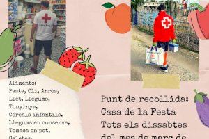 La Federació de Moros i Cristians i la regidoria de Festes organitza una recollida d’aliments a benefici de Creu Roja d’Oliva