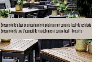 Hui entra en vigor la suspensió de la taxa d'ocupació de via pública per al comerç local i l'hostaleria