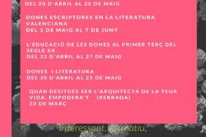 La Universidad Popular de Sagunto presenta los talleres sobre la realidad histórica, artística y literaria de la mujer