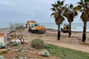 Xilxes inicia la actuación de apuntalamiento de la pasarela de la playa