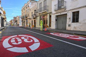 Movilidad Sostenible instala cuatro reductores de velocidad en la travesía de Massarrojos