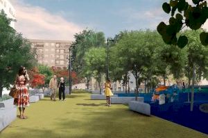 Empiezan las obras del nuevo jardín en la avenida Joan XXIII en Valencia