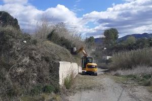 El Ayuntamiento de Xàtiva realiza durante esta semana más de una decena de actuaciones en diferentes caminos y accesos a Bixquert