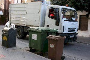 Almassora instala 86 contenedores para la recogida de orgánica que arrancará en mayo