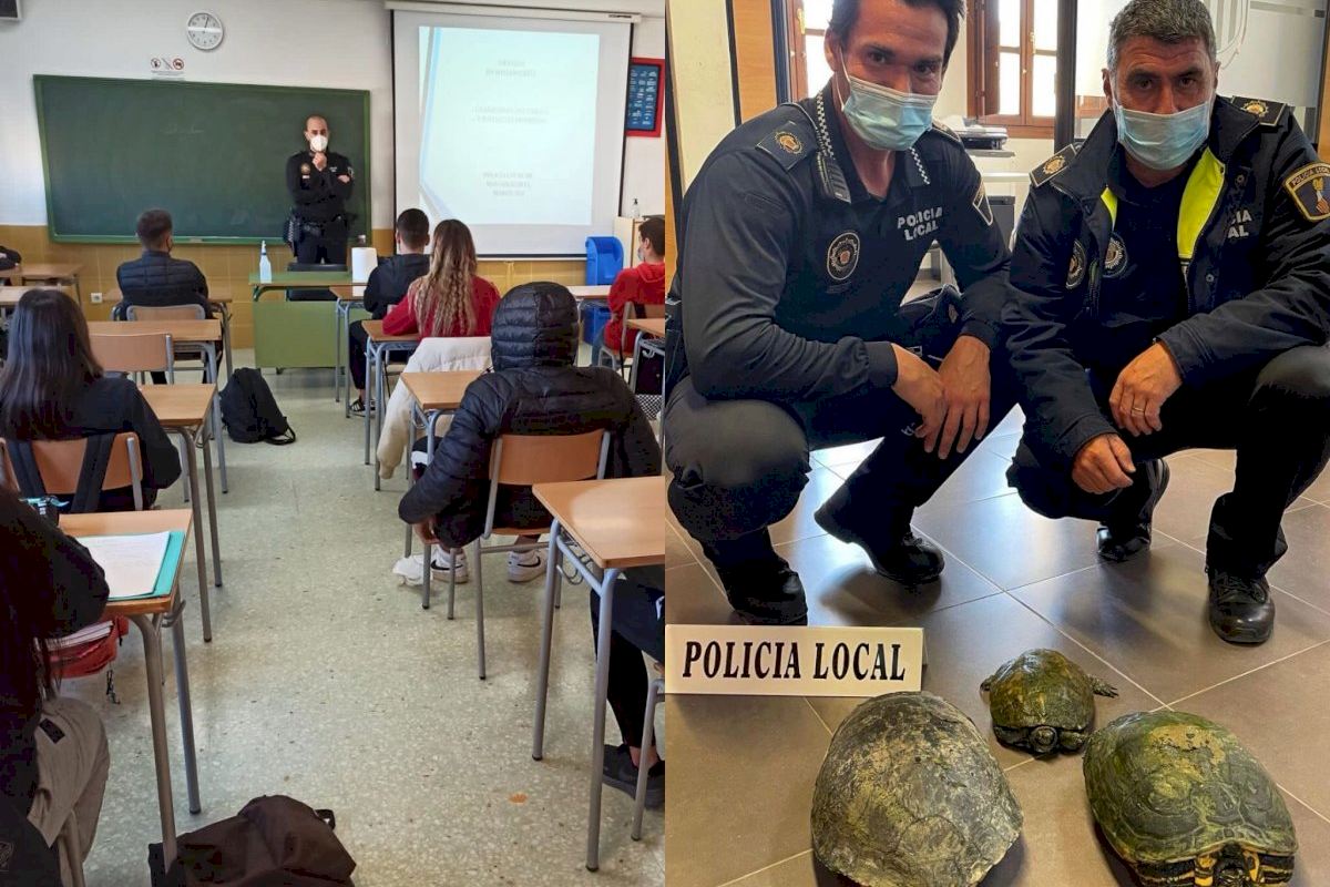 La Policía Local de Massamagrell imparte charlas informativas al alumnado de ESO y EFP