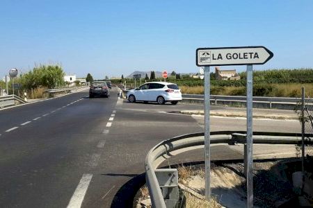 La Diputació millorarà la seguretat del trànsit en l'accés nord a la platja de Tavernes de la Valldigna
