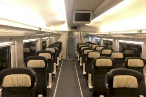 Renfe incorpora a la flota de trenes de Larga Distancia del Corredor Mediterráneo dos vehículos de la Serie 107
