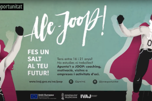 La Concejalía de Juventud de San Vicente del Raspeig, junto al IVAJ, pone en marcha el Programa Jove Oportunitat (JOOP) para jóvenes