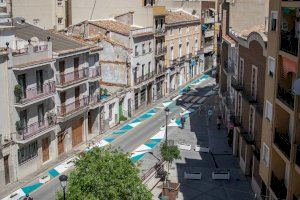Chiva ya ha realizado la primera actuación de urbanismo táctico para recuperar espacio peatonal en el centro urbano - (foto 2)