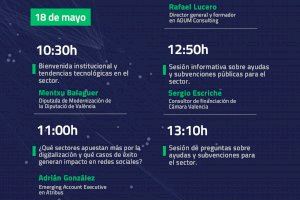Tour Territorio Digital Valencia 2021, una formación gratuita que ofrecen Cámara Valencia, la Diputació de València y siete Ayuntamientos para acelerar la digitalización de las empresas de la provincia