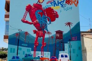 Benaguasil incorpora a la Ruta de los Murales una nueva obra de arte urbano