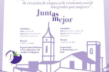 Un grupo de mujeres de Utiel-Requena comienza su formación para crear cooperativas que ofrezcan servicios de cuidados a personas mayores y dependientes