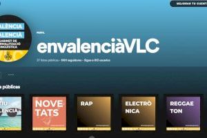 Las listas de música en valenciano elaboradas por el Ayuntamiento acumulan 3.610 seguidores, 2.359 canciones y más de 138 horas de melodías