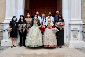 Las Falleras Mayores de Valencia visitan las fiestas de Navajas
