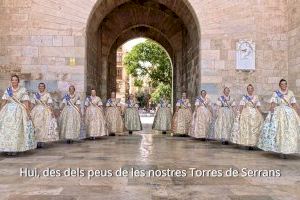 La Crida de les Falleres Majors de València als peus de les Torres de Serrans però sense públic - (foto 4)