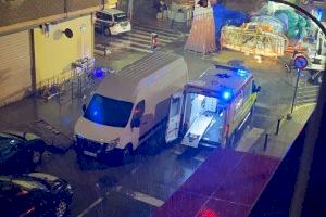 La pluja derroca part d'una falla a Catarroja i atrapa davall a una persona
