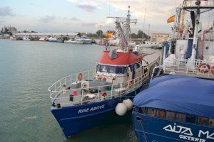 Llega a Burriana un nuevo barco de rescate que se utilizaba antes para pruebas militares Llega a Burriana un nuevo barco de rescate que se utilizaba antes para pruebas militares