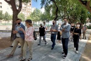 El jardín de la plaza de Manuel Granero, al barrio de Russafa, se abrirá en un mes