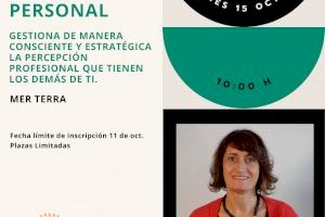 El pròxim 15 d'octubre tindrà lloc un taller en línia sobre Marca Personal