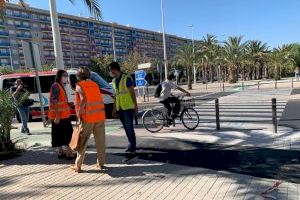 Nuevas actuaciones para mejorar la seguridad de ciclistas y peatones en el carril bici del entorno de la UMHE - (foto 4)