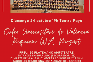 Burriana homenajea a José Manuel Fandos Ferrada con el ‘Réquiem’ de Mozart en el Teatre Payà Burriana homenajea a José Manuel Fandos Ferrada con el ‘Réquiem’ de Mozart en el Teatre Payà