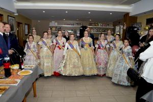 Les falleres majors i corts d'honor de la Falla Club Ortega de Borriana acomiaden un any històric