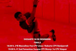 El Trinquet Municipal d’Alzira alberga este cap de setmana el Campionat Autonòmic de Raspall Individual 2021