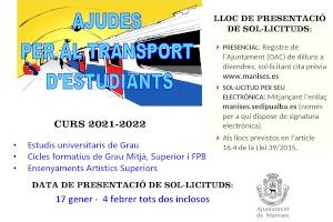 Comença el termini de sol·licitud d’ajudes al transport per a estudis superiors