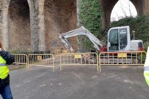 Todo listo para el inicio de las obras de la pasarela ciclopeatonal bajo el puente de Cervantes