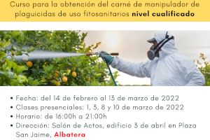 Agricultura presenta el curso de manipulador de plaguicidas de uso fitosanitarios nivel cualificado - (foto 2) Agricultura presenta el curso de manipulador de plaguicidas de uso fitosanitarios nivel cualificado - (foto 2)
