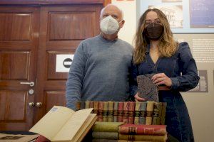 València rep un lot de 24 obres de Blasco Ibáñez enquadernades per l'artista que va teixir la Senyera de l'escriptor - (foto 2)