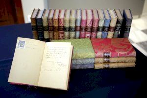 València rep un lot de 24 obres de Blasco Ibáñez enquadernades per l'artista que va teixir la Senyera de l'escriptor - (foto 3)