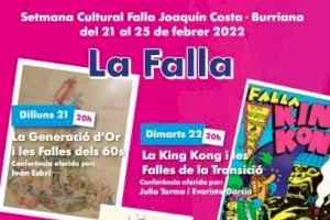 La Comisión Joaquín Costa-Burriana celebra su semana cultural centrada en la historia de las Fallas