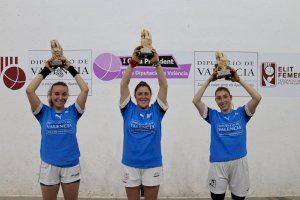 Aida, Amparo i Fanni alcen la I Copa President de la Diputació de València de Raspall d’Elit Femenina