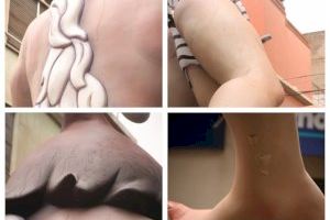 La pluja causa desperfectes en el monument de la Falla L’Escorredor de Borriana