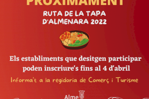 Almenara prepara el retorn de la ruta de la tapa després del parèntesi provocat per la pandèmia