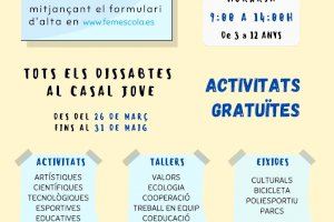 Sueca oferirà activitats als menors de 14 anys per a afavorir una millor conciliació familiar