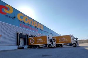 Consum inicia el transport 100% elèctric amb dos camions per al repartiment a tendes de Múrcia, Alacant i Andalusia Consum inicia el transport 100% elèctric amb dos camions per al repartiment a tendes de Múrcia, Alacant i Andalusia