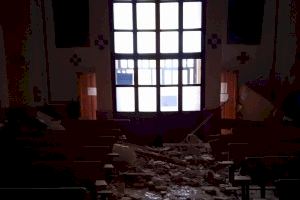 Cierra al culto una ermita de Valencia tras derrumbarse el techo y una de las bóvedas