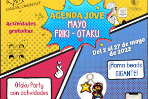Paterna dedica el mes de mayo a los Frikis y Otakus con un calendario de actividades para jóvenes Paterna dedica el mes de mayo a los Frikis y Otakus con un calendario de actividades para jóvenes