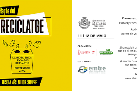 Manises se suma al Repte del Reciclatge